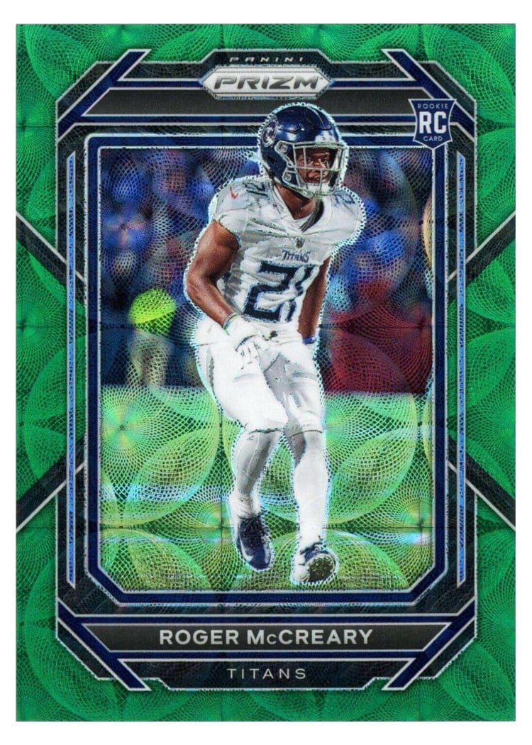 2022 Panini Prizm Base Set Roger McCreary Green Scope #382 card