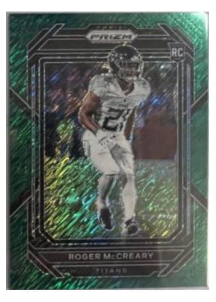 2022 Panini Prizm Base Set Roger McCreary Green Shimmer #382 card