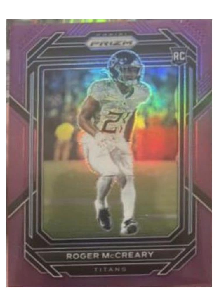 2022 Panini Prizm Base Set Roger McCreary Purple #382 card