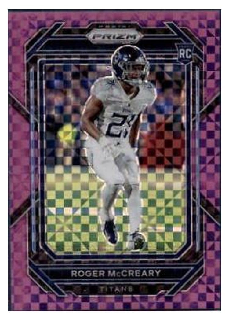 2022 Panini Prizm Base Set Roger McCreary Purple Power #382 card
