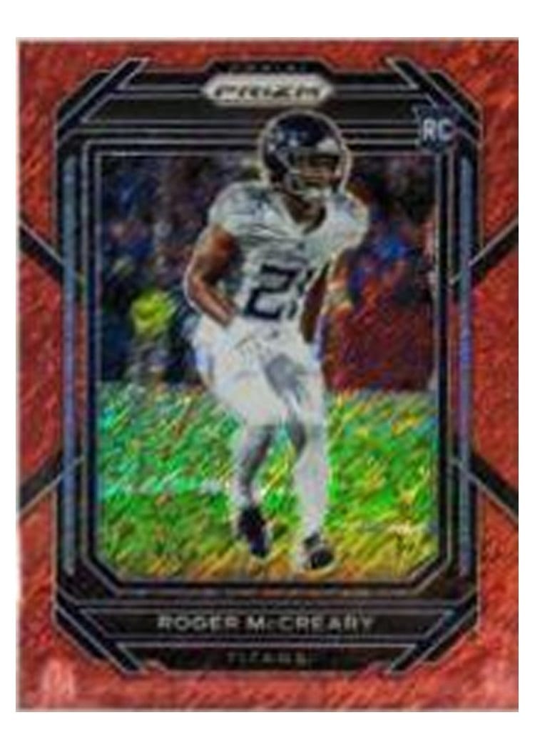 2022 Panini Prizm Base Set Roger McCreary Red Shimmer #382 card