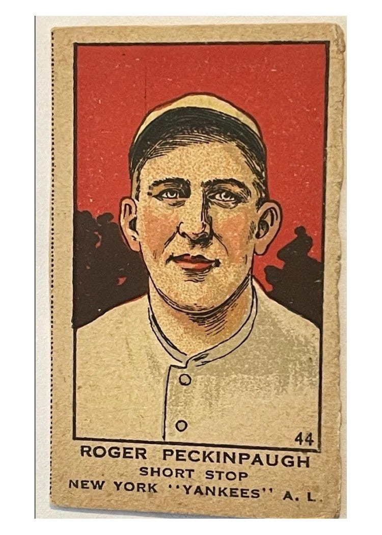 1919 W514 Roger Peckinpaugh Hand Cut #44