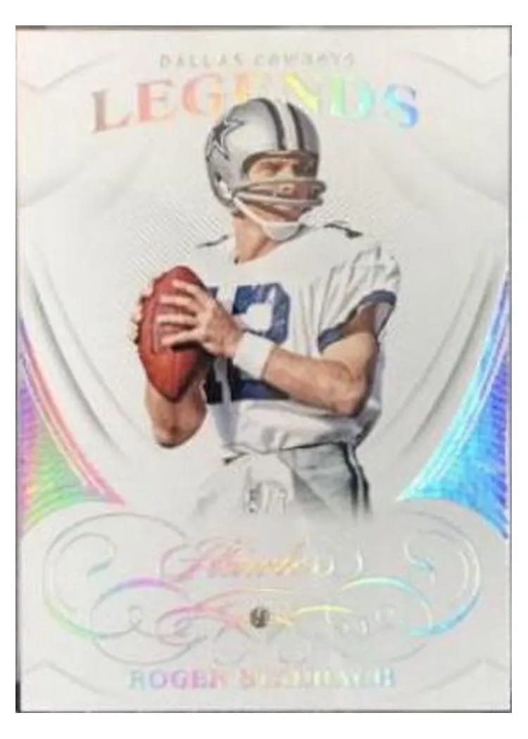 2019 Panini Flawless Base Ruby Roger Staubach #77 card