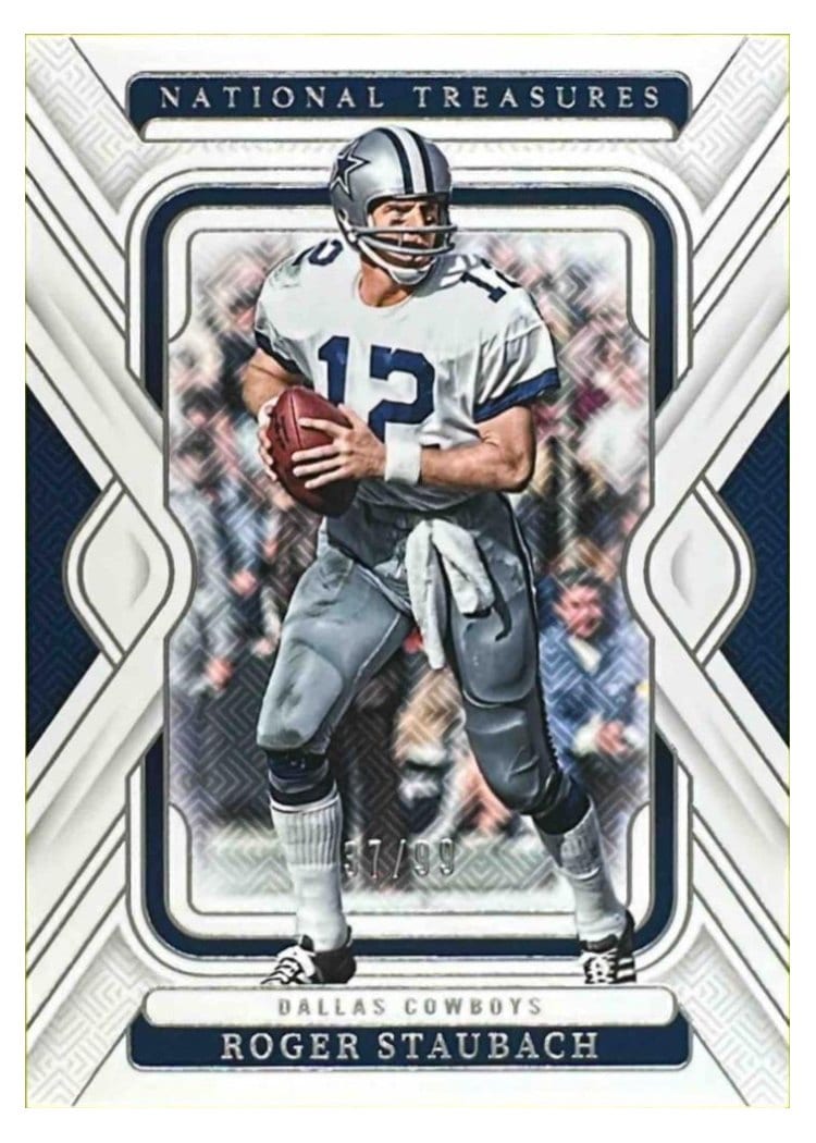 2024 Panini National Treasures Base Set Roger Staubach #28 card