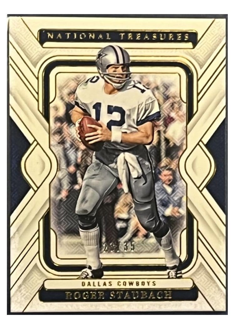 2024 Panini National Treasures Base Set Roger Staubach #28 card