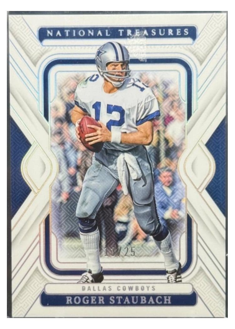 2024 Panini National Treasures Base Set Roger Staubach #28 card