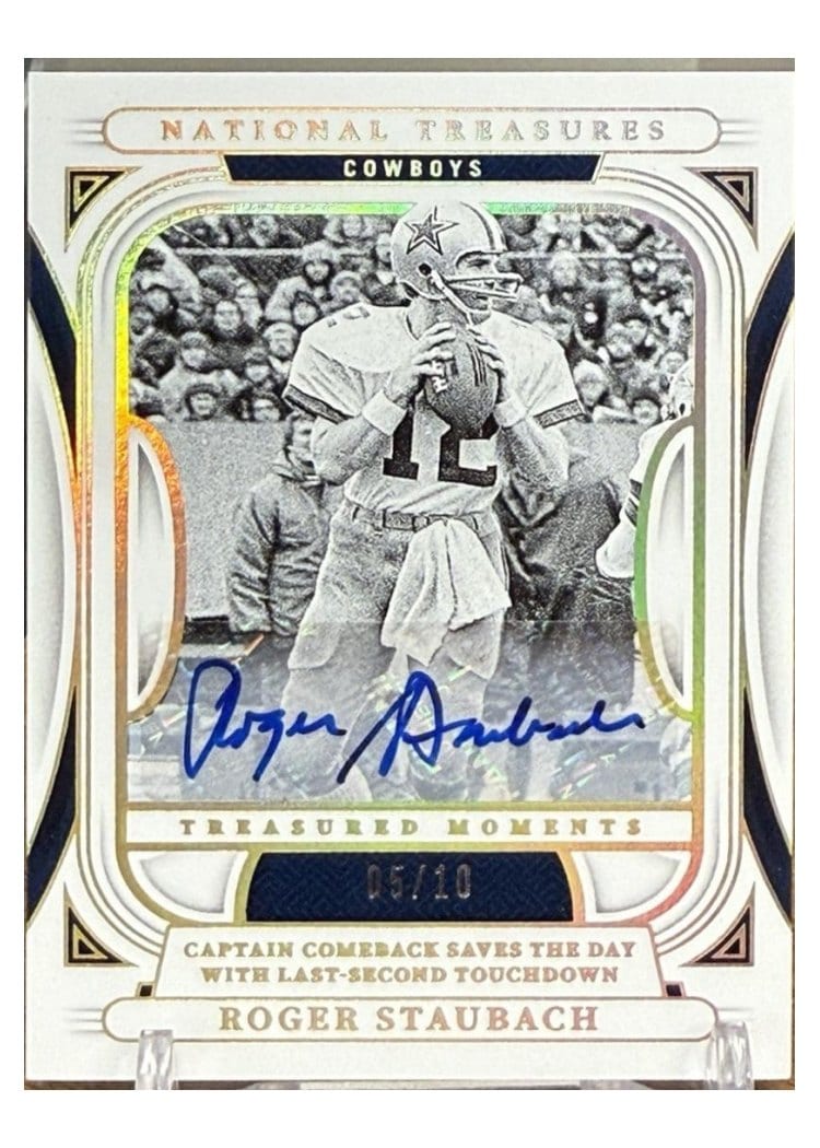 2024 Panini National Treasures Base Set Roger Staubach #28 card