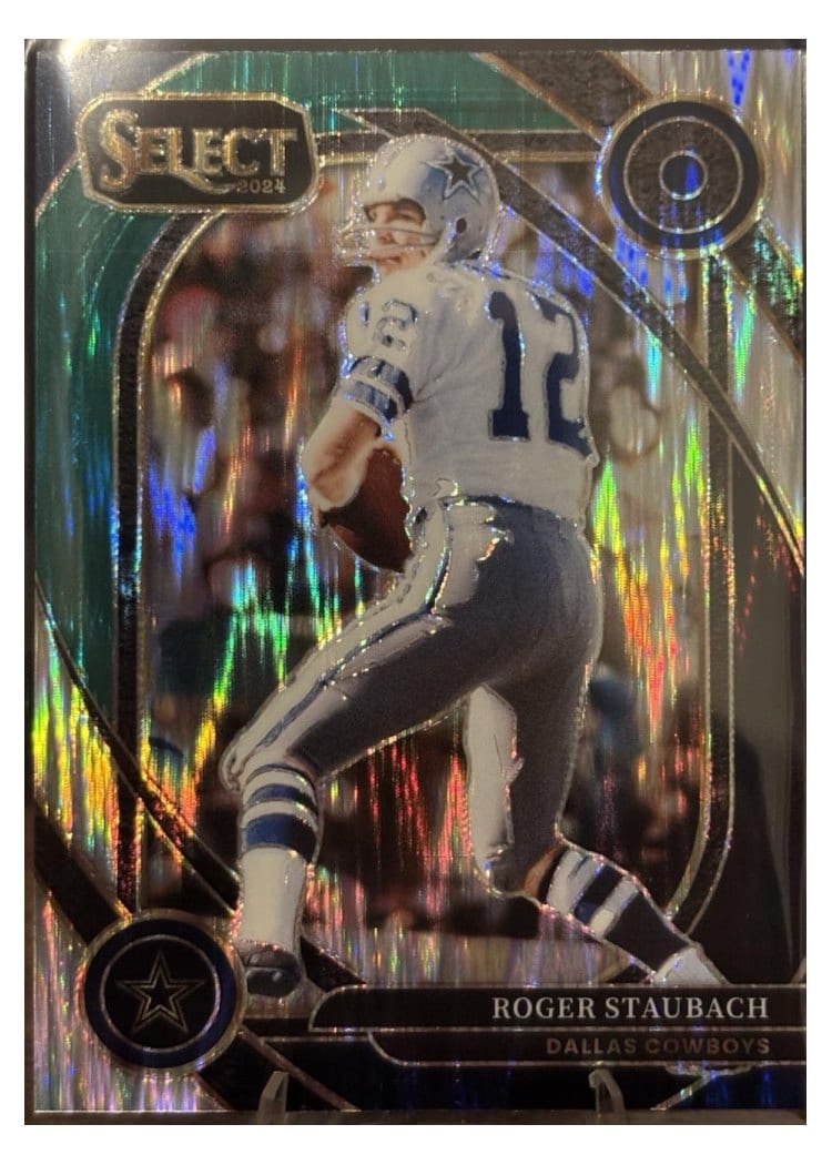 2024 Panini Select Base Set Roger Staubach Green Mojo #290 card