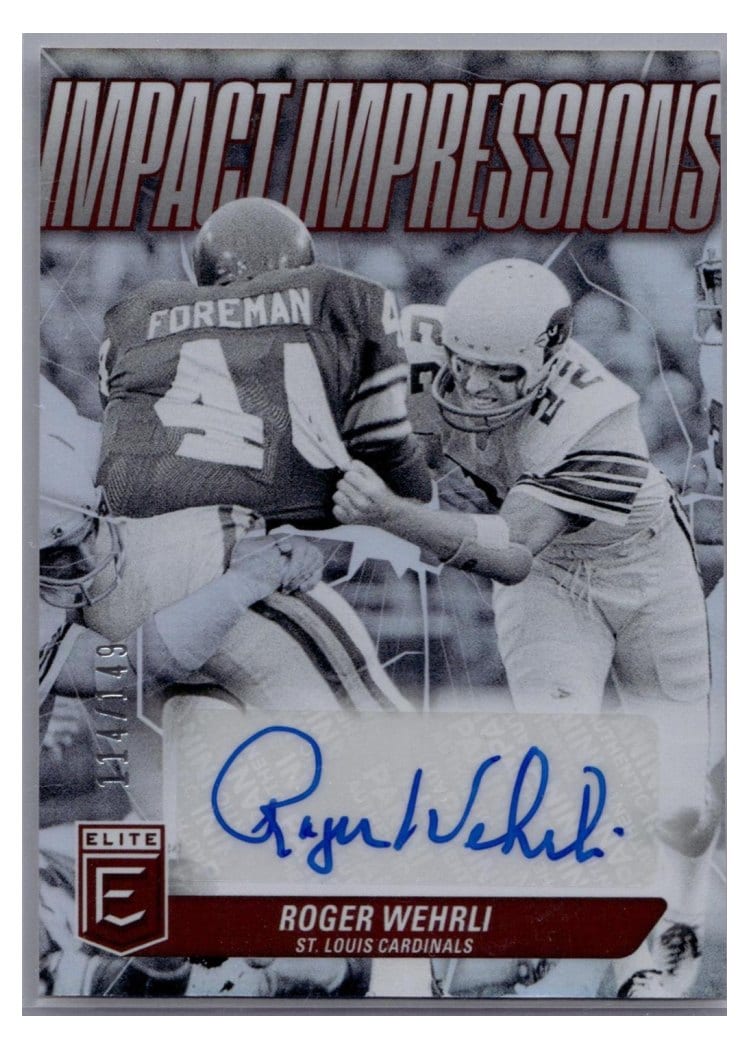 2024 Donruss Elite Impact Impressions Roger Wehrli #IMI-RWE card