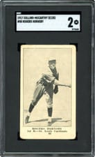 1917 Collins McCarthy Rogers Hornsby #80 card