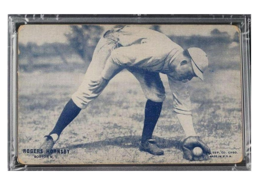 1928 Exhibits Rogers Hornsby card