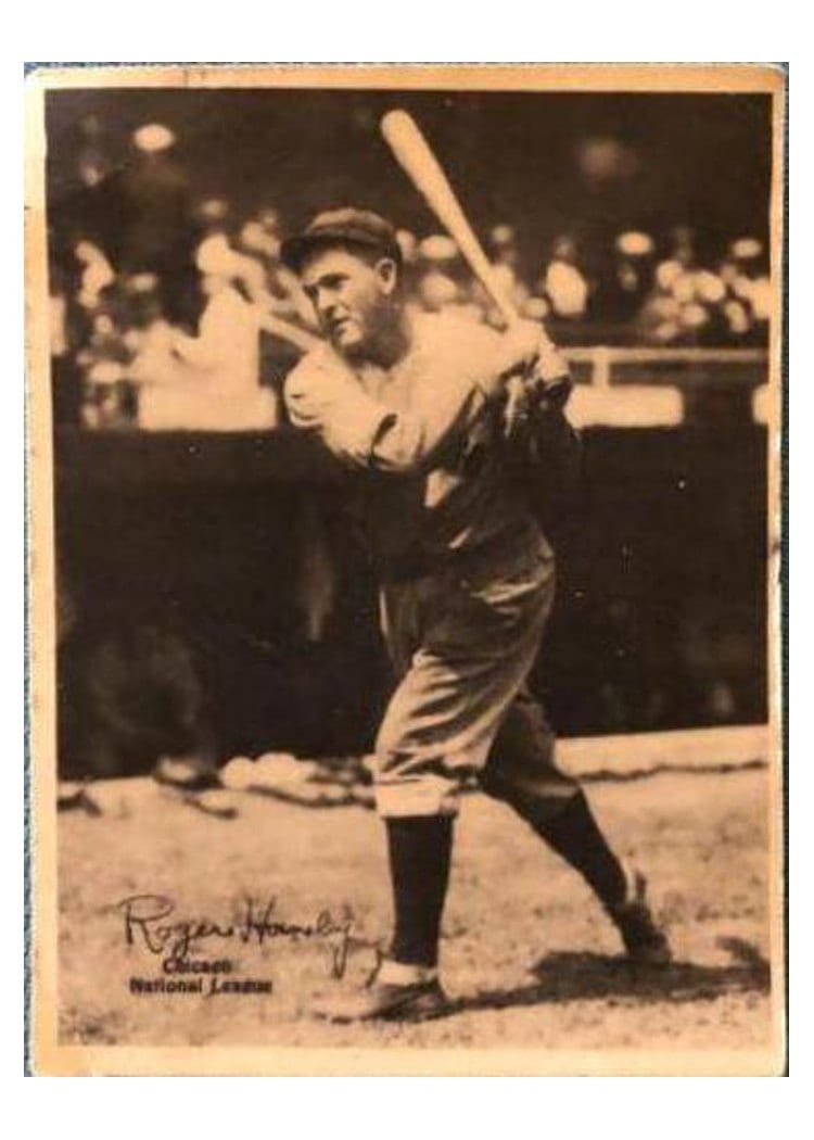 1929 R316 Kashin Publications Rogers Hornsby card
