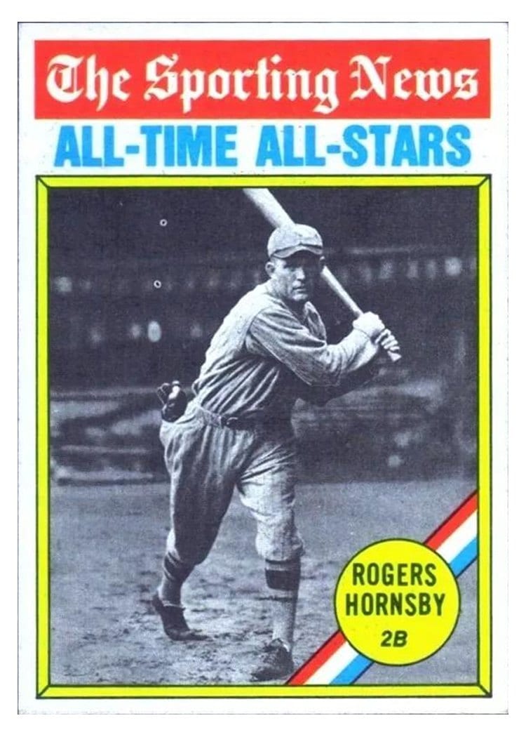 1976 Topps Rogers Hornsby #342 card