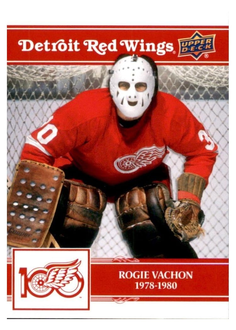 2025-26 Upper Deck Detroit Red Wings Centennial Box Set Gold Autographs Rogie Vachon #5 card
