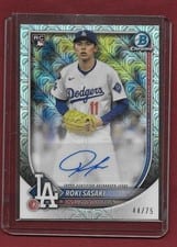 2025 Bowman Chrome Rookie Autographs Roki Sasaki #CRA-RS