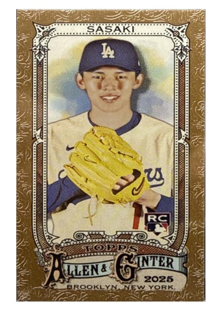 2025 Topps Allen and Ginter Roki Sasaki #92 card