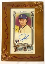 2025 Topps Allen & Ginter Framed Mini Autographs (Baseball) Roki Sasaki #MA-ROK
