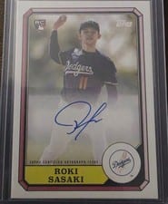 2025 Topps Archives 1987 Topps Boardwalk and Baseball Autographs Roki Sasaki #87BBA-RS
