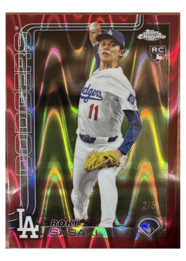 2025 Topps Chrome Roki Sasaki #217 card