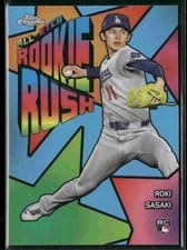 2025 Topps Chrome All-Etch Rookie Rush Roki Sasaki #CERR-10 card