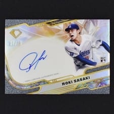 2025 Topps Diamond Icons Icons Chrome Autographs Roki Sasaki #ACC-RSA card
