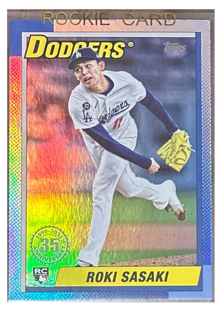 2025 Topps Update 1990 Topps Baseball Roki Sasaki #U90-11 card