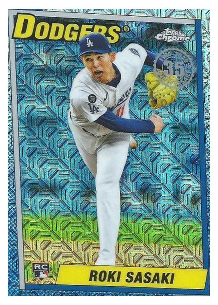 2025 Topps Update 1990 Topps Chrome Baseball Roki Sasaki #U90C-40