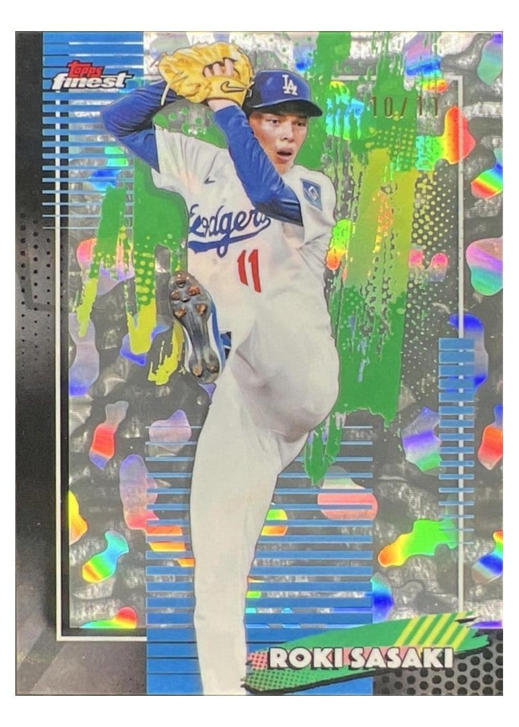 2026 Topps Finest Roki Sasaki Molten Mercury Refractor #11 card