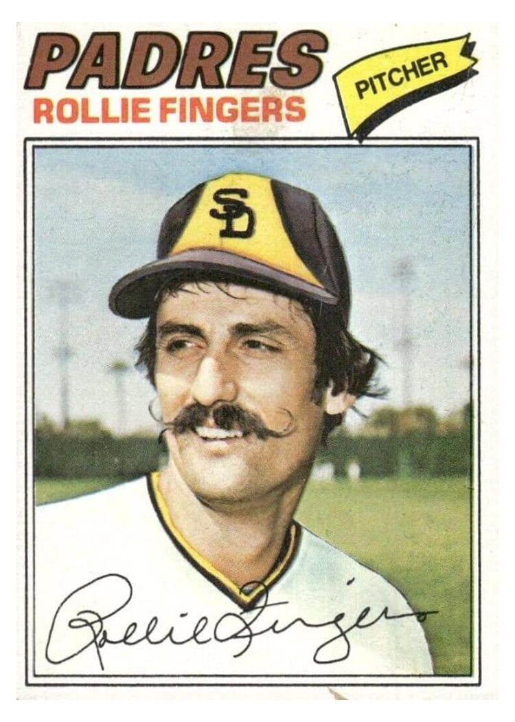 1977 Topps Rollie Fingers #523 card