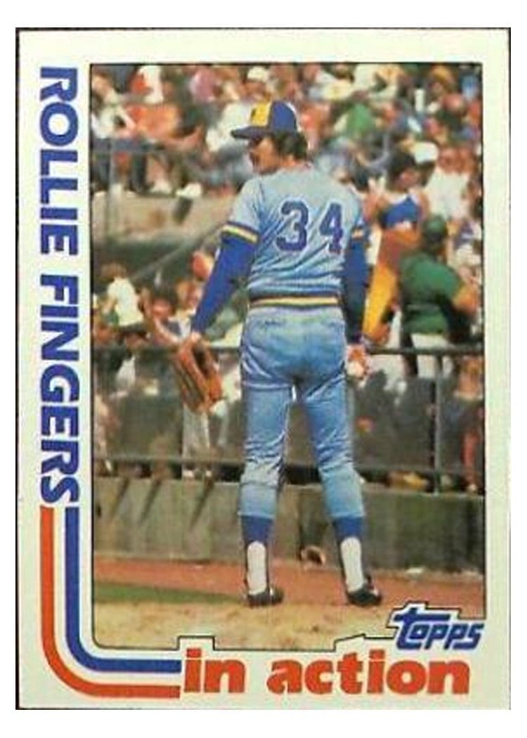 1982 Topps Rollie Fingers #586 card