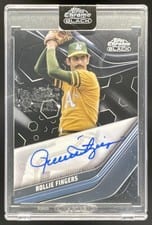 2022 Topps Chrome Black Autographs Rollie Fingers #CBA-RF card