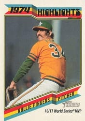 2023 Topps Heritage 1974 Highlights Rollie Fingers #74H-2 card