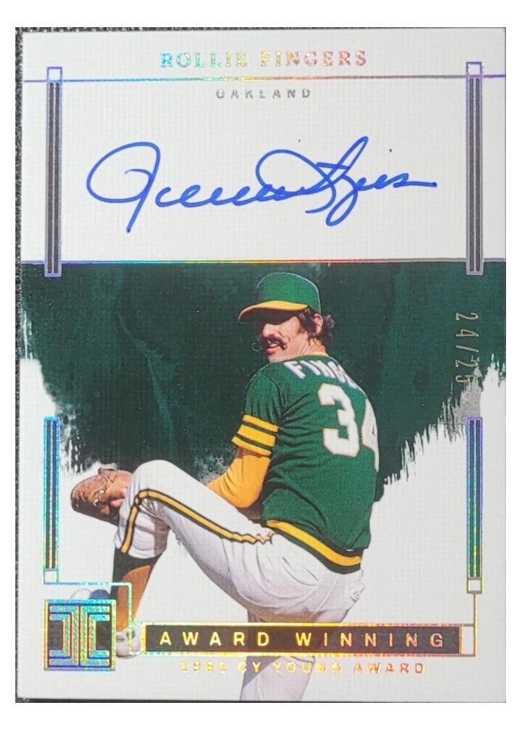 2024 Panini Impeccable Award Winning Autographs Rollie Fingers #AWA-RF card