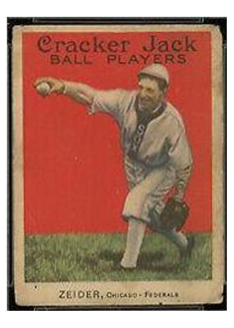 1914 Cracker Jack Rollie Zeider #60 card