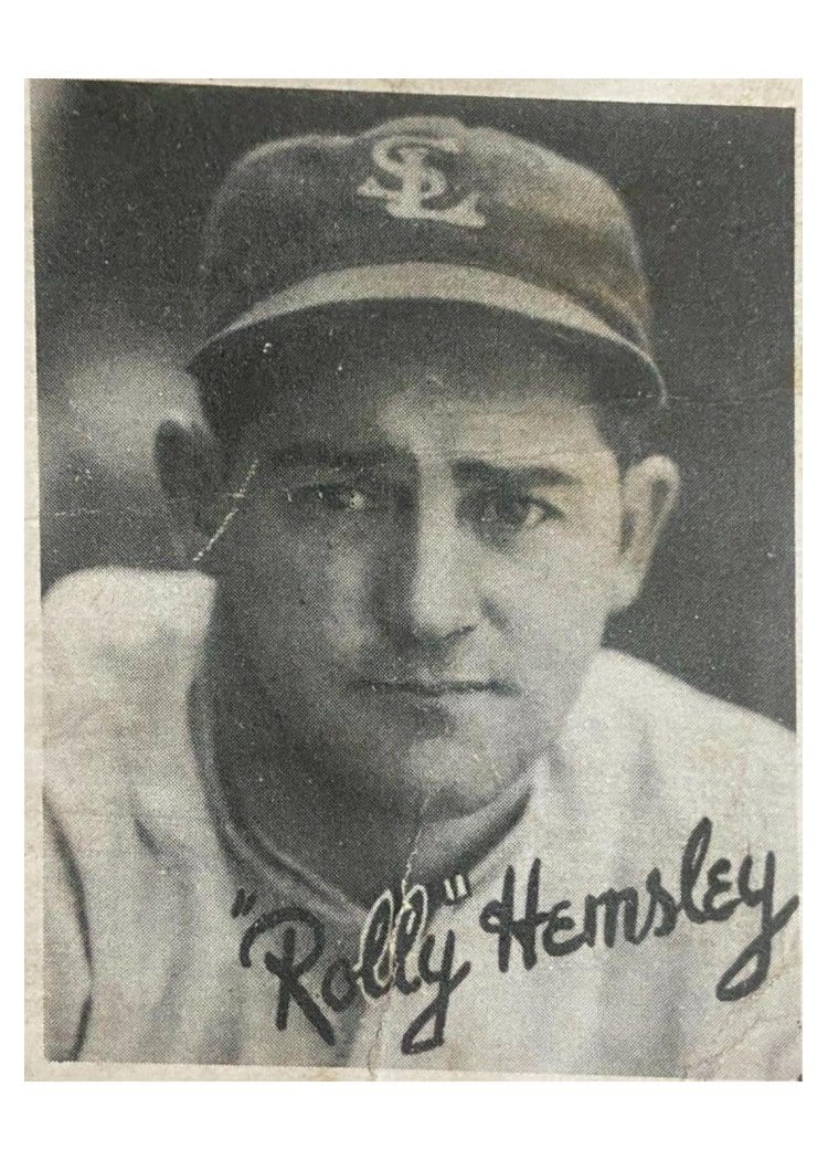 1936 Goudey 'Rolly' Hemsley card