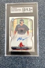 2023 Bowman Chrome Prospect Autographs Roman Anthony #CPA-RA card