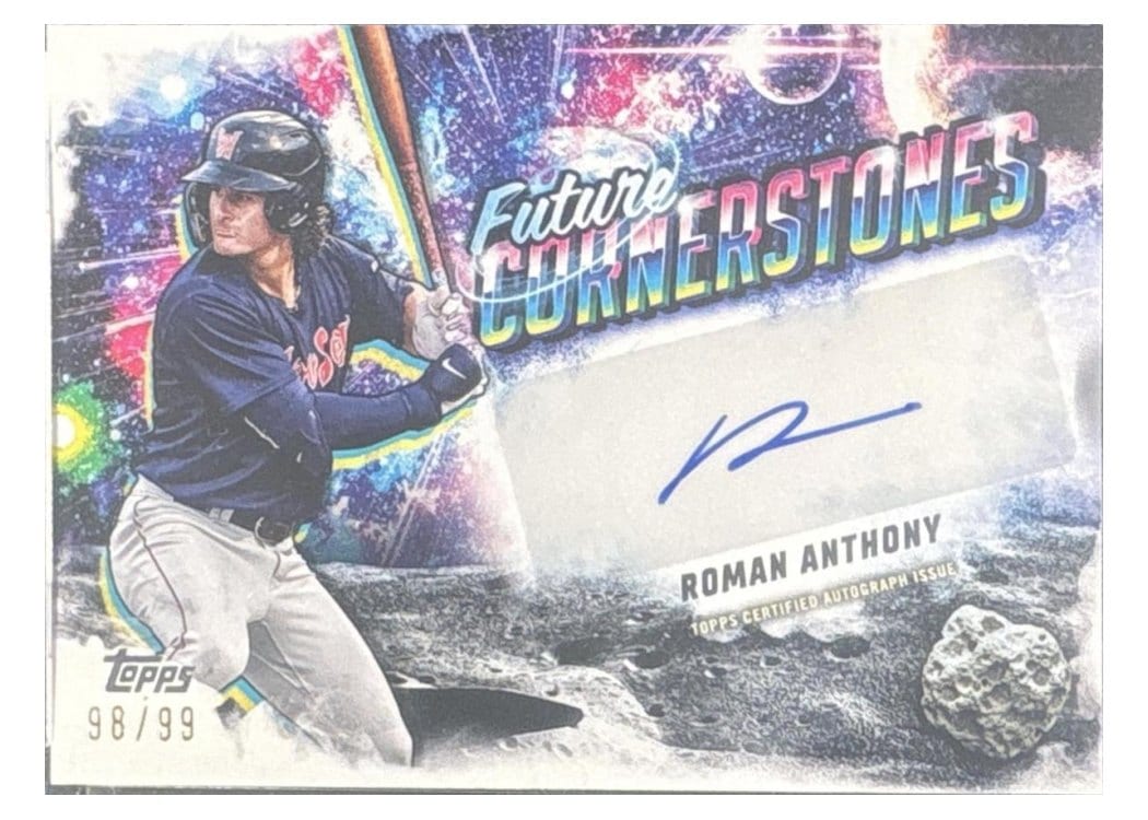 2025 Topps Pro Debut Future Cornerstones Autographs Roman Anthony #FC-RA card