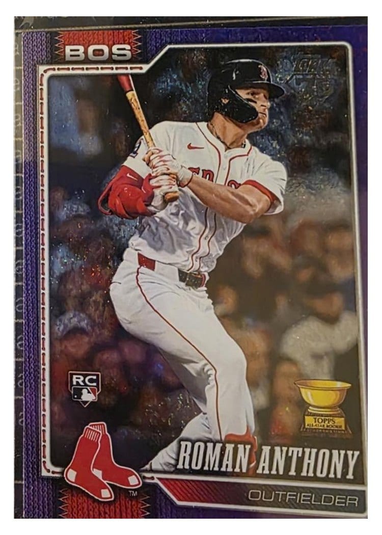 2026 Topps Roman Anthony Purple Holo #189 card