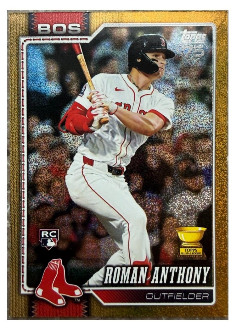 2026 Topps Roman Anthony Gold Sandglitter #189 card