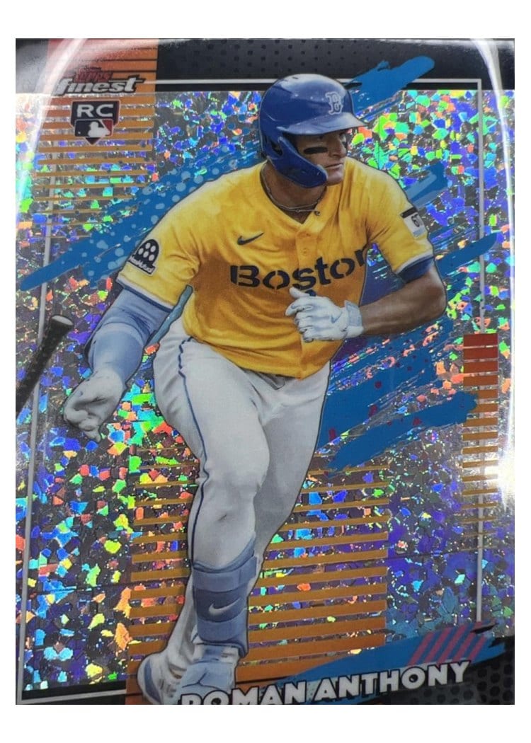 2026 Topps Finest Roman Anthony Purple Mini Diamond Refractor #105 card
