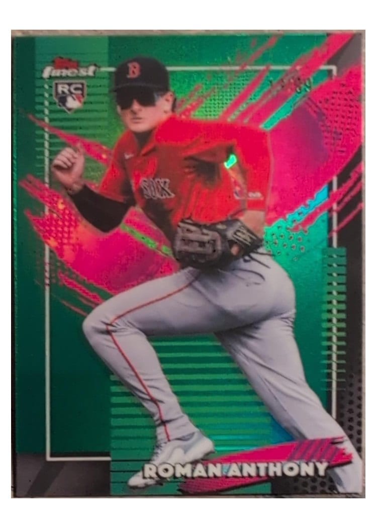 2026 Topps Finest Roman Anthony Green X-Fractor #206 card