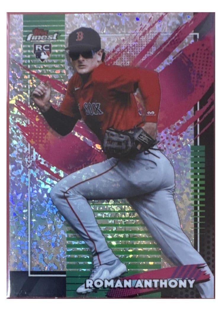 2026 Topps Finest Roman Anthony Purple Mini Diamond Refractor #206 card
