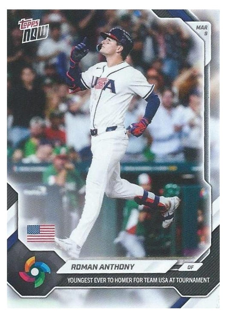 2026 Topps Now WBC Roman Anthony #WB21 card