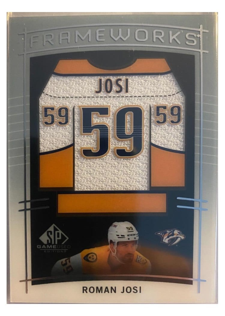 2024-25 SP Game Used Frameworks Roman Josi #F-RJ card