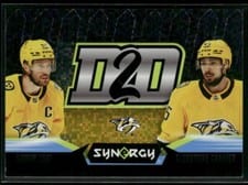 2024-25 Upper Deck Synergy D2D Roman Josi/Alexandre Carrier #D2D-NSH card