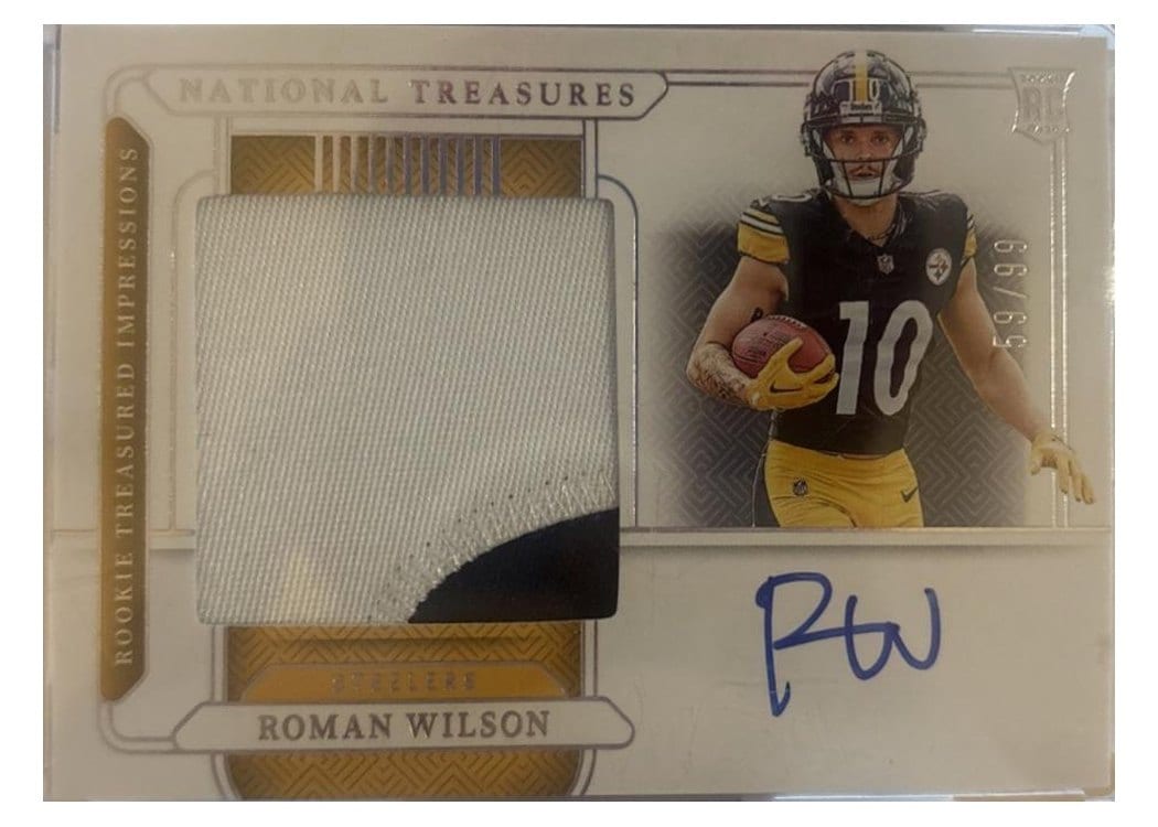 2024 Panini National Treasures Base Set Roman Wilson #179 card