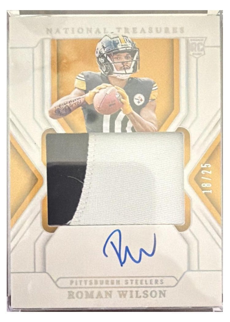 2024 Panini National Treasures Base Set Roman Wilson #179 card