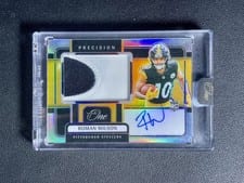 2024 Panini One Precision Rookie Patch Autographs Roman Wilson #323 card
