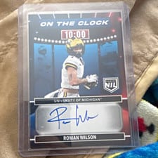 2024 Panini Prestige On the Clock Signatures Roman Wilson #OTC-RWN card
