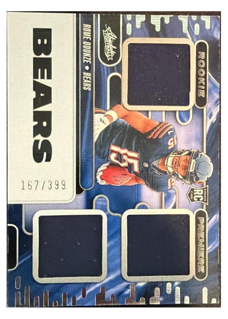 2024 Panini Absolute Rookie Premiere Materials Rome Odunze #RPM-ROE card